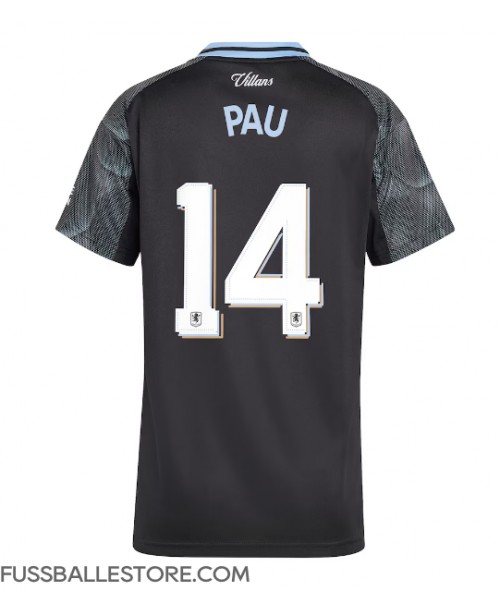 Günstige Aston Villa Pau Torres #14 Auswärtstrikot Damen 2025-26 Kurzarm Günstige Aston Villa Pau Torres #14 Auswärtstrikot Damen 2025-26 Kurzarm